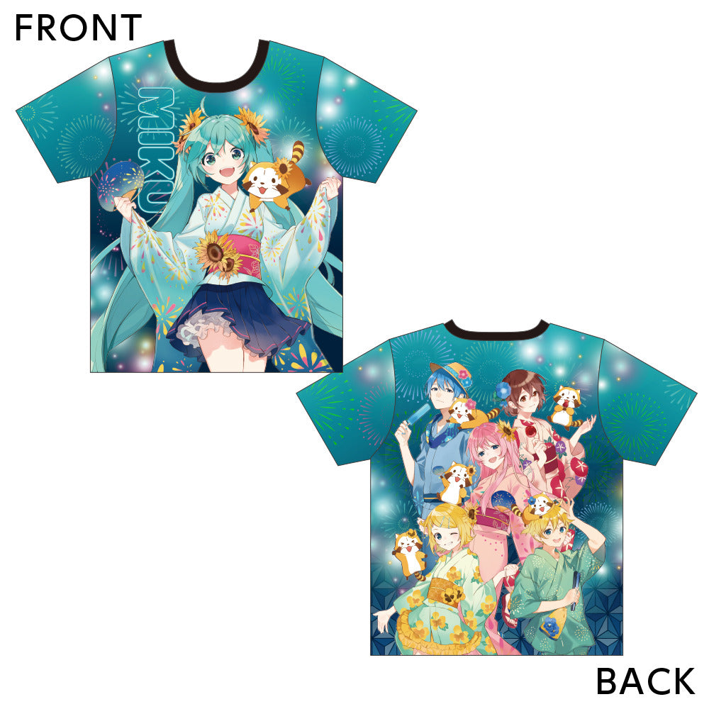 初音ミク×ラスカル2020夏 フルグラフィックTシャツ