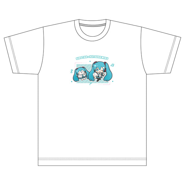 しろたん×初音ミク　Tシャツ / 初音ミク