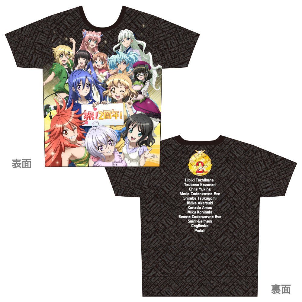 戦姫絶唱シンフォギアXD UNLIMITED フルグラフィックTシャツ【2周年ver.】